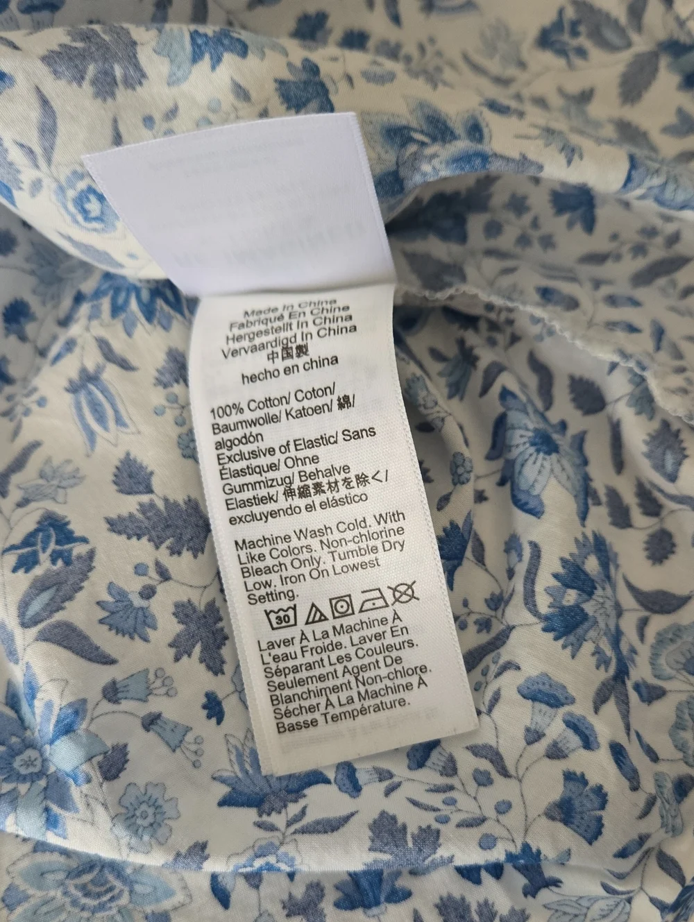 J.Crew Ruffle-trim short-sleeve top in Liberty fabric size S